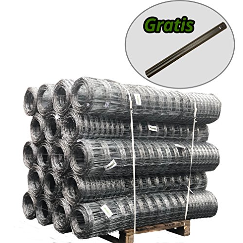 50m Aquagart® Wildzaun Forstzaun Weidezaun Drahtzaun Knotengeflecht 150/12/30