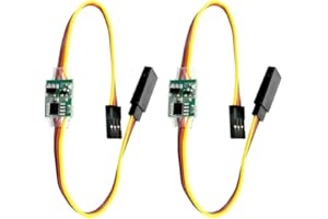 AONTOKY RC Servo Signal Reverser 2.4V to 24V 5A Rotation Inverter for Aircraft Airplane Steering Gear Servos 2Pack