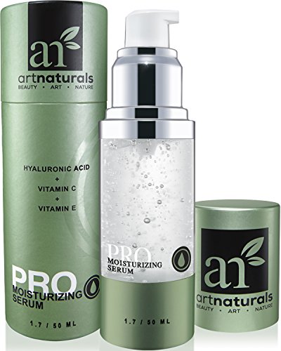 ArtNaturals Hyaluronic Acid Serum 50ml-BEST Anti Aging Skin Care Product for Face Clinical Strength With Vitamin C Serum, Vitamin E & Green Tea -Reduces Wrinkles & More - For Youthful & Radiant Skin