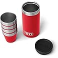 YETI Shot Glasses with Carrying Case, Set of 4, Rescue Red