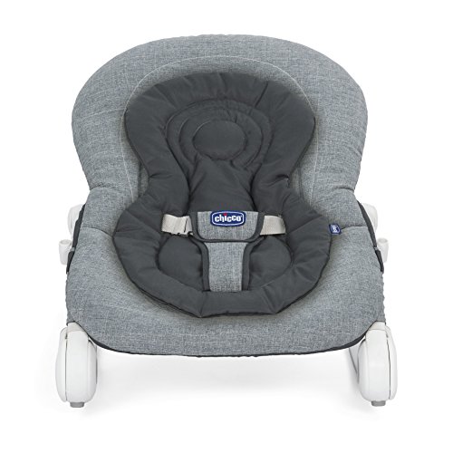 Chicco Hoopla - Hamaca con arco de juegos y reductor, de 0 a 18 kg, color gris