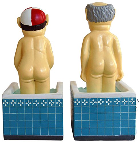 Loriot Buchstützen ‚Herren im Bad‘, 17 cm, bunt - 5