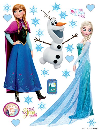 Preisvergleich Produktbild AG Design - Disney Frozen – Wandsticker – Wandtattoo – Wandaufkleber – Selbstklebend – Bunt - 30 x 30 cm - DKs 1095