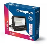Crompton Gleam Neo LED Flood Light 50W Cool Day Light | Pack of 1 | Outdoor Waterproof Security Light | Wide Angle Beam for M