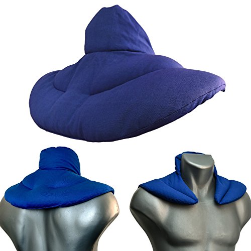 Neck Pillow Blue Organic Flaxseeds Warming Neck Cushion Neck
