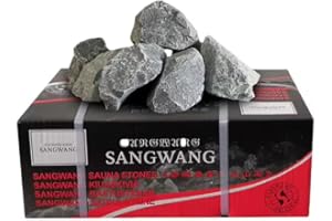 TODOSTONES Piedras de origen Finlandes para Sauna (5, kG) tamaño 80-120 mm