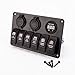 Produktbild MagiDeal 6 Gang wasserdichte Auto Marine Boot Schalter Panel Rote LED Wipptaste Panel