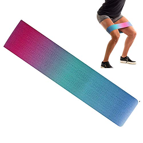 JLZK Bandes de résistance de la Hanche pour Les Jambes et l'Exercice de Fesses, Gradient Couleur Large Boucle de Hanche Cercle Butin Bandes pour entraînement