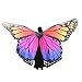 Produktbild LoveLeiter Damen Bauch Tanz KostüM Schmetterling ZubehöR Keine Sticks FüR Fasching Frauen Butterfly Wings SchmetterlingsflüGel Schals Ponch Bauchtanz Schleier Tanzen Karneval(Orange,Freie Größe)