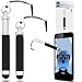 Produktbild iTALKonline TomTom Go Live 820 Sat Nav Schwarz Premium VERSENKBARE MINI Captive Touch Tip Stylus Pen mit Gummi Tip und 3,5 mm Headset-Buchse Dangley Adapter