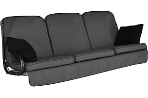 ANGERER FREIZEITMÖBEL GMBH Angerer Primero Style 4785/136 Swinging Hammock Cushion 3-Seater Grey Design (Swing not included)