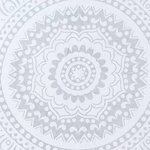 Original silver Ombre tapestries, Indian Ombre Mandala thinking magical tapestry hanging on the wall - 3