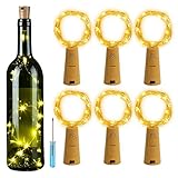 Take these string lights in wine bottles without cutting glass or drilling holes in empty wine bottles to create beautiful and romantic festival atmosphere, energy-saving and low power consumption; Size of the cork - shaped (TOP) is 0.59 inch to 0.9 inch / 1.85 inch tall, which can fix most of the size of bottle.