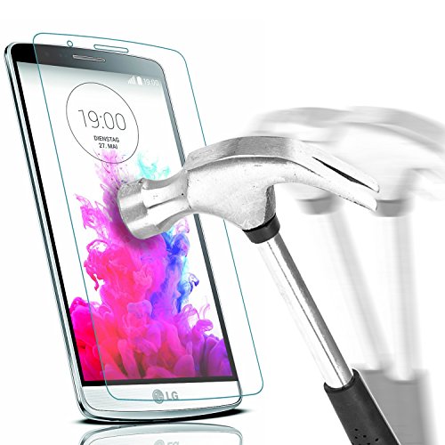 Glas Schutzfolie,IDACA Premium Displayschutzfolie Panzerglas für LG G3 Glasfolie