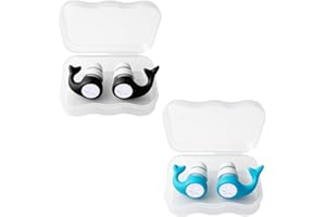 COYUN 2 Paires de Bouchon Oreille Piscine, Bouchon Oreille Enfant, En silicone souple, Bouchons d'oreille pour Enfants, Bouchons d'oreilles de Natation, pour le Surf et Autres Sports Nautiques