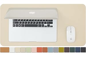 HOMIEAZICOZI Korkowa mata na biurko, mała dwustronna podkładka, do biura i domu, do uporządkowania biurka, na akcesoria, idealna, duża podkładka pod mysz, beżowa, 60 x 30 cm