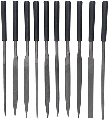 Juily 10Pcs Mini Assorted Needle File Set Hand Tools for Wood Repair Kits