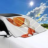 · Material: el tejido impermeable recubierto puede proteger eficazmente el sol de su automóvil, protegerlo eficazmente del envejecimiento y el calor, y crear el ambiente interior más cómodo y fresco. Portátil y dimensionado para facilitar su transporte y almacenamiento sin ocupar demasiado espacio.