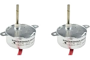 CHANCS Synchronmotor TYC-40 AC 12V 5U/min CW/CCW Flachwelle 35mm für Glasfaser-Licht, Weihnachtsschmuck, 2 Stück
