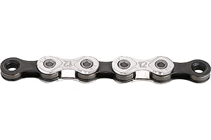 KMC X12 12 Speed Chain, Silver/Black, 126 Links