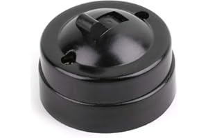 BELTI Interruptor Retro de un Solo Control Botón de luz de Pared montado en Superficie Pasado de Moda