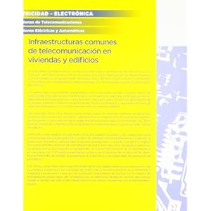 Infraestructuras comunes de telecomunicación en viviendas y edificios (Electricidad Electronica)