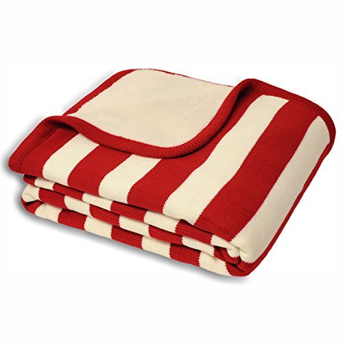 Riva Paoletti Regatta Red Throws 140 cm x 180 cm, Polyester, Full