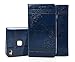 Produktbild Roreikes Huawei P9 Lite 5.2ZollHülle Bookstyle Blumen Muster Prägung Ledertasche mit Strap PU Leder Wallet Case Flip Cover Hülle Tasche Schutzhülle mit Standfunktion Kartenfächer für Huawei P9 Lite (Blau)