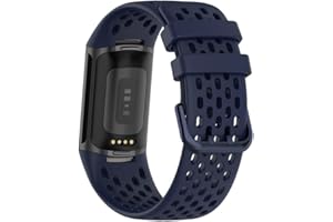Vaporly UK Replacement Watch Strap for Fitbit Charge 5 or Charge 6 Band with Collapse Buckle Sports Mesh Breathable Silicone Wristband