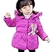 Produktbild Longra Baby Mädchen Herbst Winter Kapuzenmantel Mantel Jacke Dicke Warme Kleidung Mädchen winterjacke Kinderjacken Wintermantel Winterparka Steppmantel Outdoorjacke Outwear (Purple, 110CM 4Jahre)