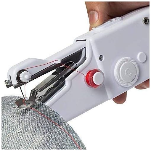 Sajani Sewing Machine Electric Handheld Sewing Machine Mini Handy Stitch Portable Needlework Cordless Handmade DIY Tool Clothes Portable