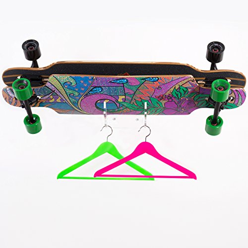 Wandkings BOARDPOD TWIN, 2-fach Wandhalter für 2 Wakeboards, Kiteboards, Snowboards, Longboards, Skateboards, Wakeskates, Skimboards, Board Rack Wandhalterung - 4