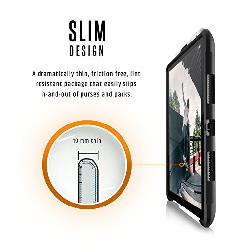 Urban Armor Gear Metropolis Schutzhülle nach US-Militärstandard für Apple 10,5″ iPad Pro (2017) – schwarz [Verstärkte Ecken | Wake/Sleep | Sturzfest | Antistatisch Standfunktion] – IPDP10.5-E-BK - 3