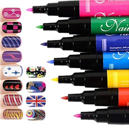 Zeagoo® 12 PCs/LOT Nail Art Pen Painting Design Tool Drawing for UV Gel Polish Made Easy