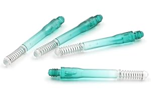 CUESOUL TERO AK7 Tiges de fléchettesCUESOUL TERO AK7 avec Ressort intégré télescopique de Couleur dégradée, Lot de 4 pièces