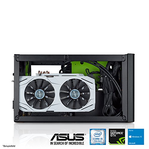 XMG PRIME lvl.1 Desktop Gaming PC, powered by ASUS (Intel i5-7500, GTX 1050 Ti, 8GB RAM, 1TB HDD, Win 10 Home) schwarz - 6