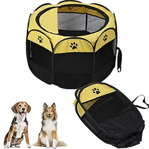 Pet Playpen, Pet Accessories, 8 Side Panels Portable for Outdoor Indoor