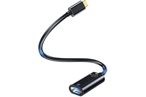 CableGlaxay Adaptador USB C a HDMI, Adaptador HDMI Tipo C 4K@60Hz, Compatible con Thunderbolt 3, Salida de Audio de vídeo para MacBook Pro 2018/2017/2016, MacBook Air, Samsung (Negro)