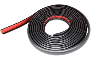 Tira de sellado de goma para arcos de rueda de coche y camión, tapacubos de rueda, cubiertas de cama de camión y mucho más. (3 m) AUTOXBERT (4.5 cmx0.7 cm)