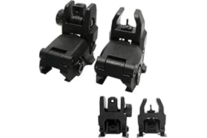 FIRECLUB Nuovo Modello Tattico Polimero Pieghevole Anteriore e Posteriore Set Flip Up Backup Sights Nero