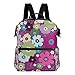 Produktbild COOSUN Durchnässt In Violet Blumen Schule Rucksack-Spielraum-Rucksack Multi