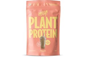 Heey! Veganskt Proteinpulver, 27 g Protein per Portion, med Vitamin B12, Vaniljsmak (500 g, Choklad)
