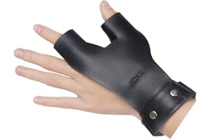 Huntingdoor Guanto protettivo per arco da caccia, paramano per mano sinistra