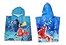 Produktbild Disney Finding Nemo/Dory - Kinder Badetuch Bademantel Kapuzen Poncho für Kinder, 100% Baumwolle (Frottier) Motiv Dory, Nemo, Hank - Team Blau