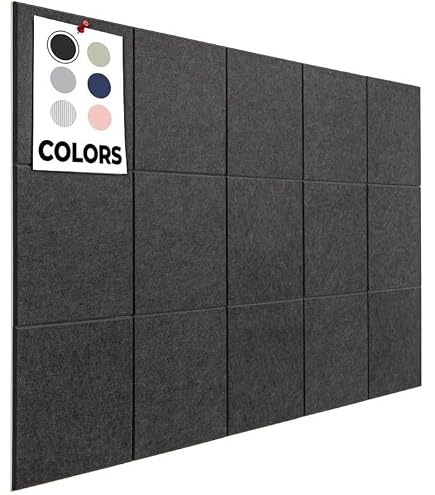 12-teilige Filz-Pinnwand-Fliesen 30x30 Cm – Abnehmbar, Kreativ, Für Homeoffice & Schule
