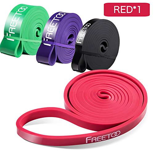 [Resistance Band] FREETOO® Fitnessbänder professionelle Latex Widerstand Bänder Pull-Up Bänder Klimmzughilfe für Bodybulding/Yoga/ Krafttraining/CrossFit in 4 Stärken - 2