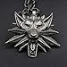 Produktbild The Witcher 3 Wolfskopf Halskette Hahn Anhänger übertrieben hip hop rock Männer Schmuck Halskette Anhänger 131, Rote Augen 2.