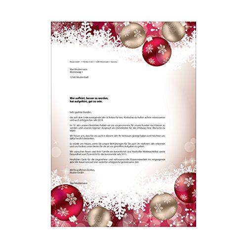 Sigel DP041 Briefpapier Weihnachten „Frozen“, A4, 100 Blatt - 7