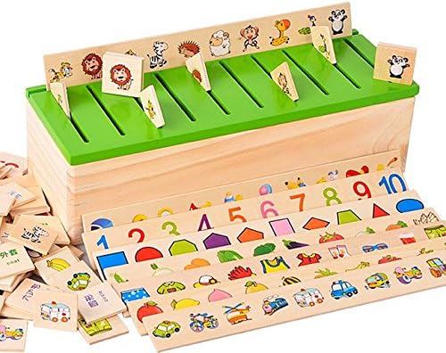 SZSS-TOY-001 Montessori Preschool Class Learning Toy Puzzle Shape Classification Box Paired Baby Children's Intelligence Activity Toys