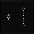 Legrand 2 Module Universal LED Touch Light Scroll Dimmer | 300 W, PMMA Mechanism, Electronic Enclosure, Polycarbonate | Suited for Office, Hotel, Residence (Pack of 1, Black)